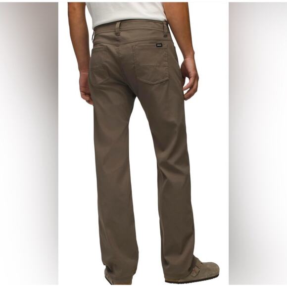 Prana Mens Brion Straight Pant 28x32 in Mud Standard Fit Stretch Hiking *EUC - Picture 3 of 11